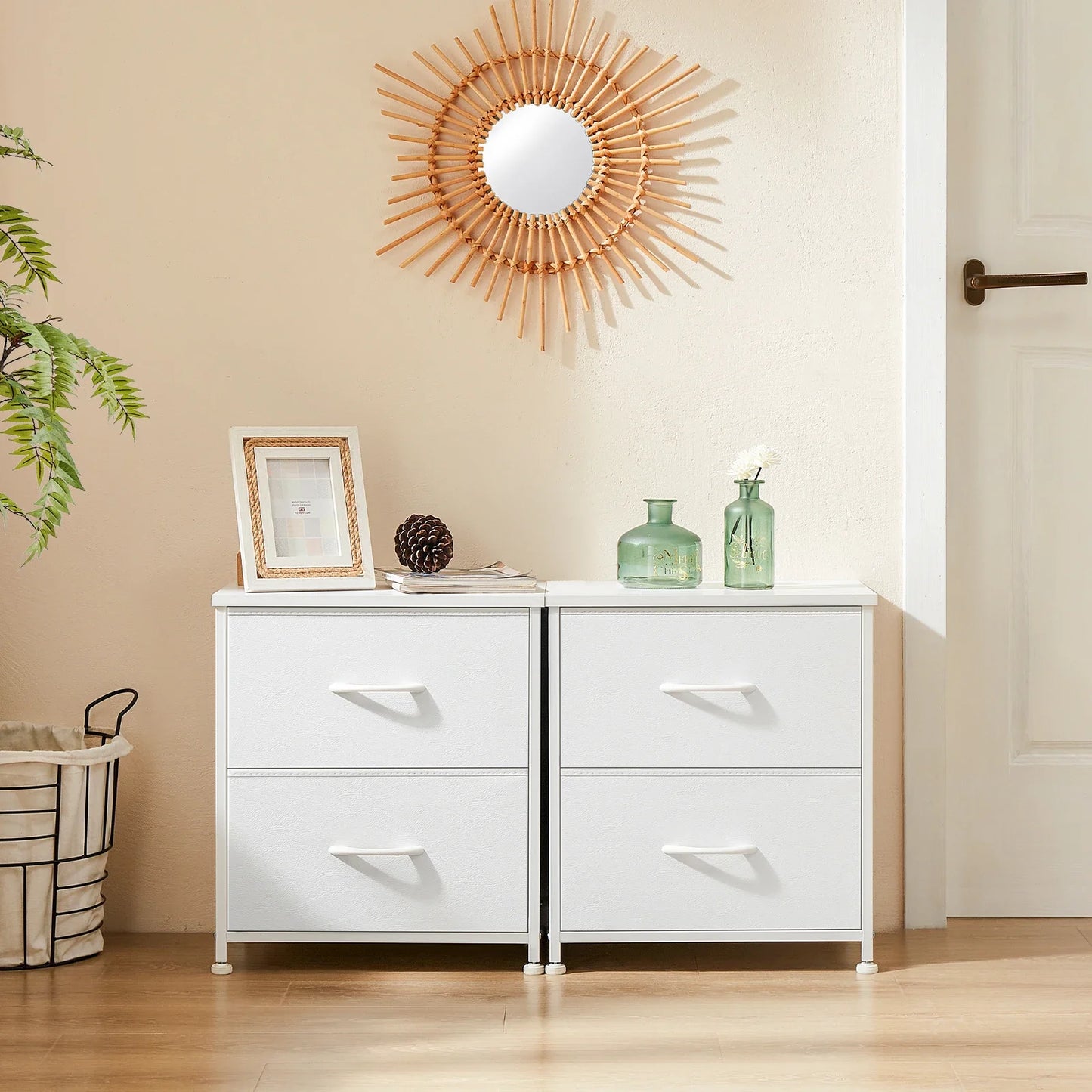 Nightstand Bedside Coffee Table Storage For Bedroom