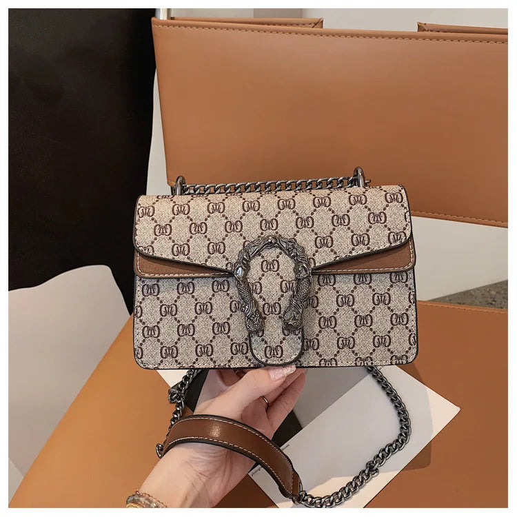 Fashion Popular Women's Bag Trend Brand Retro Chain Shoulder Bag High Quality Ladies Crossbody Bag Designer Luxury Handbag
