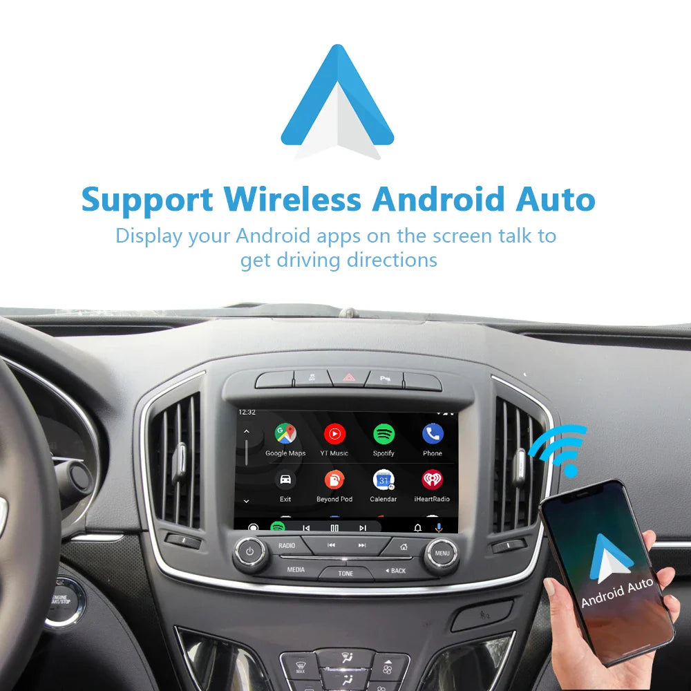 Buick Apple CarPlay for Regal Lacorsse Verano Envison Malibu XL Equinox Wireless Android Auto Add Reverse Camera