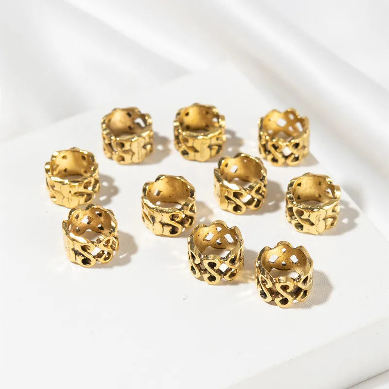 Hair Braid Dreadlock Beads Clips Charms African Braids Cuffs Rings Hip Hop Style Jewelry Dreadlock Clasps Accessories