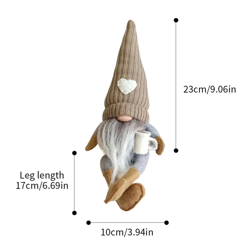 Christmas Gnomes Decoration Swedish Gnome Plush Ornament Tomte Santa Elf Dwarf Doll for Thanksgiving Christmas Decorations