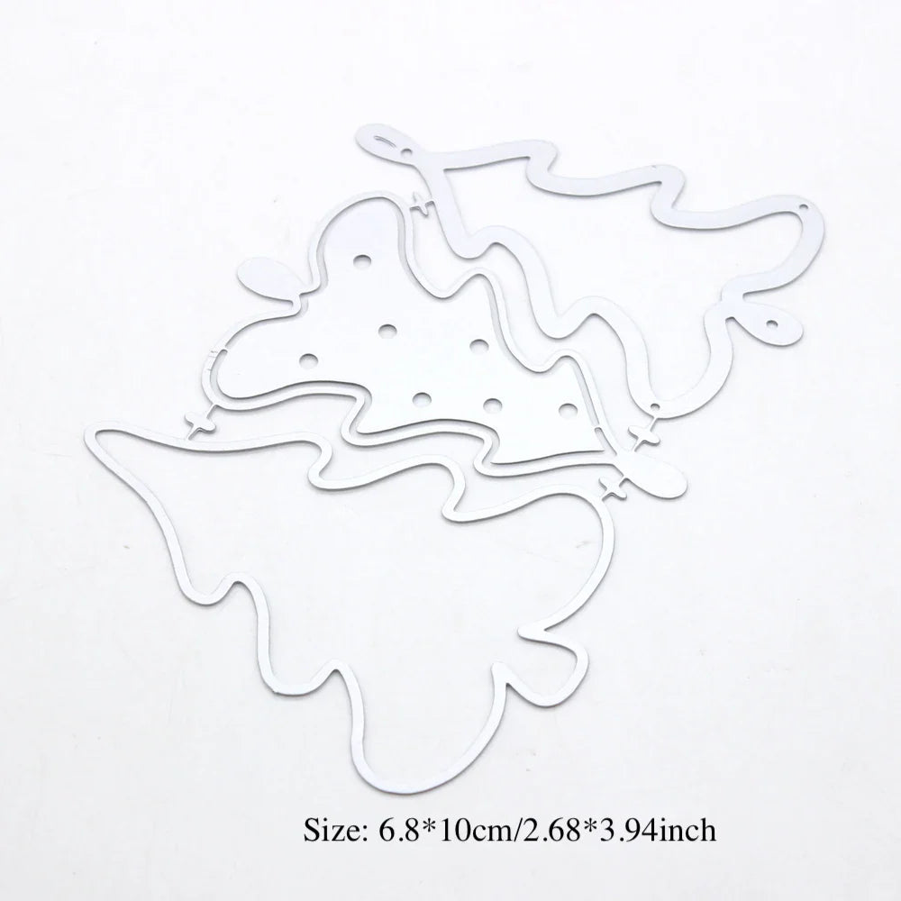 KSCRAFT Christmas Tree Cookie Shaker Metal Cutting Dies Stencils for DIY Scrapbooking Decorative Embossing DIY Paper Cards