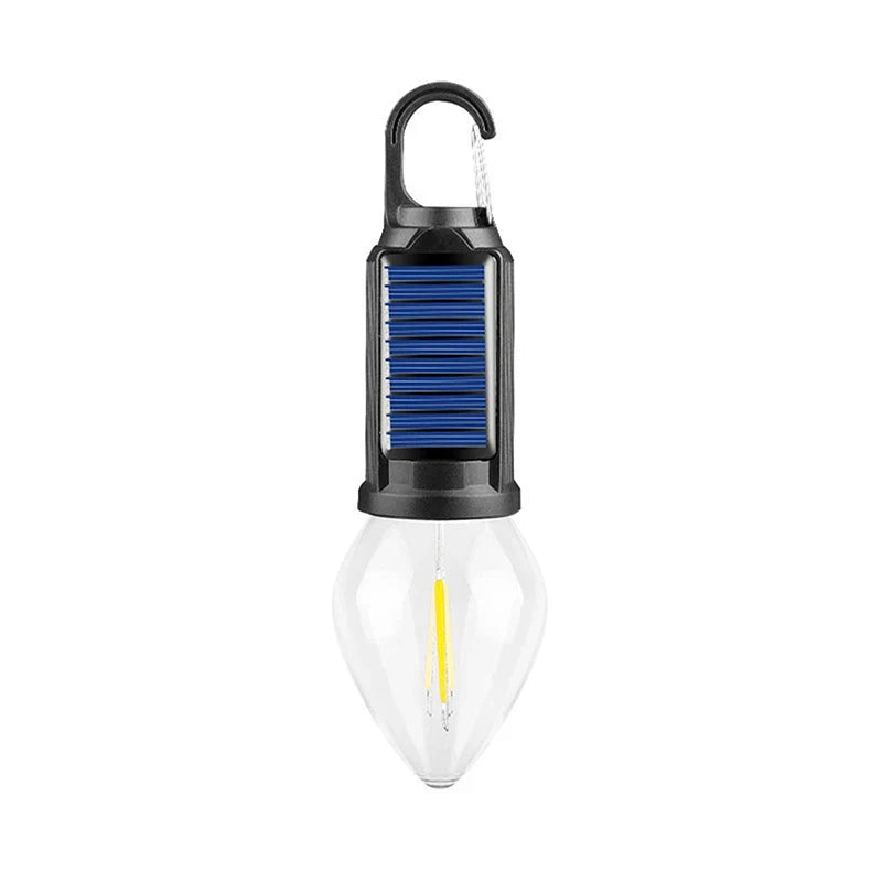 New Solar Powered Charging Camping Lamp Atmosphere Lamp Multifunctional Handheld Tungsten Filament Lamp Outdoor Retro Camping