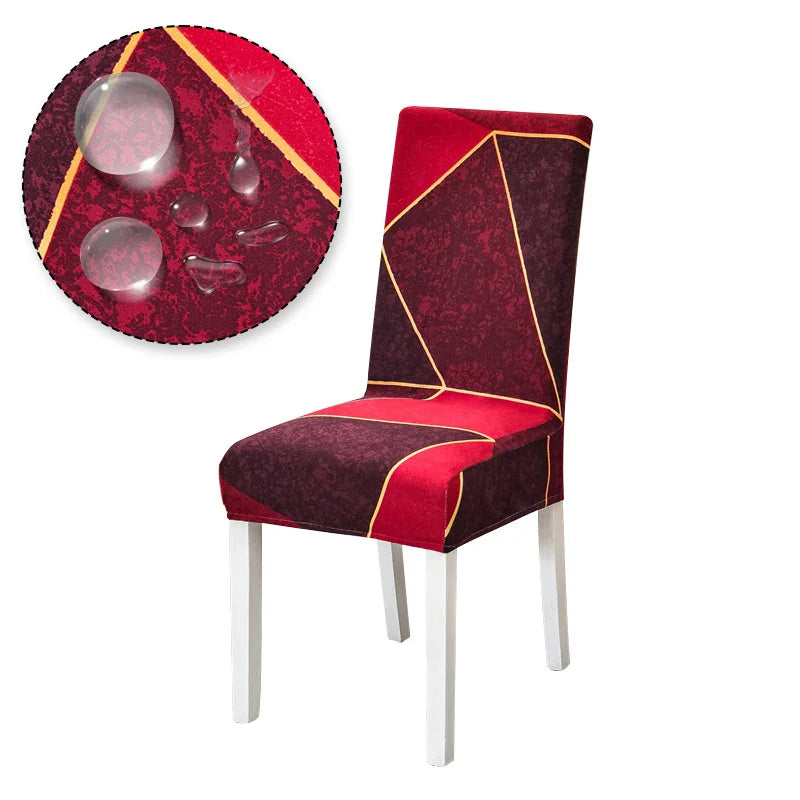 Chair Cover Printed Stretch Anti-dirty Elastic Seat Cover used For Wedding Party Home Kitchen Dining Room office living room