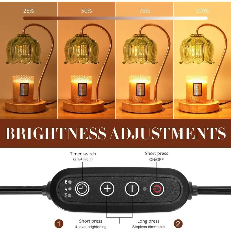 Candle Warmer Lamp,  with Timer, Dimmable, Birthday Gifts for Women ,No candles included,