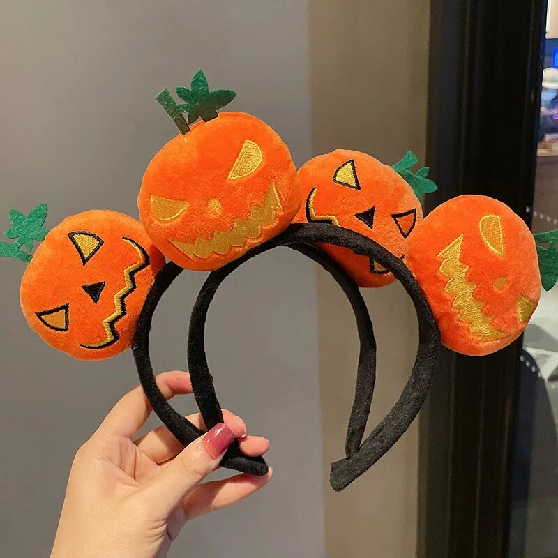 Halloween Party Decoration Funny Pumpkin Cloth Headband Ghost Festival Gifts Happy 2023 Halloween Costume For Kids Girl Headwear