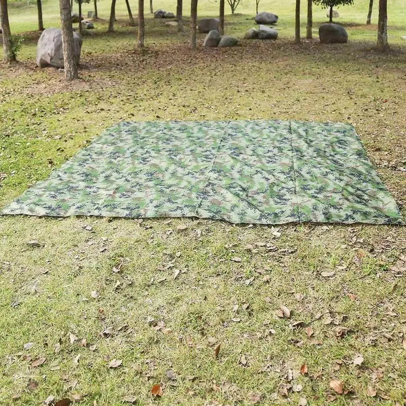 Outdoor Ultralight Tarp Camping Sunshade Shelter Camping Waterproof Canopy Hammock Camouflage Beach Mat