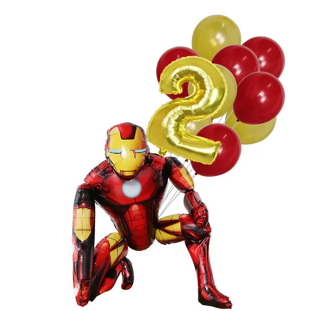 Super Hero Spiderman Foil Balloon Birthday Theme Party Decoration Baby Shower Inflatable Toy Air Globos Supplies