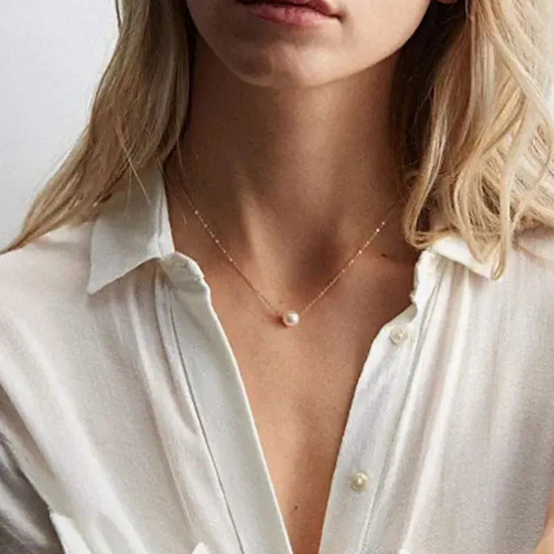 NK607 New Punk Fashion Minimalist Two Leaves Pendant Clavicle Necklaces For Women Jewelry Gift Tassel Summer Beach Chain Collier
