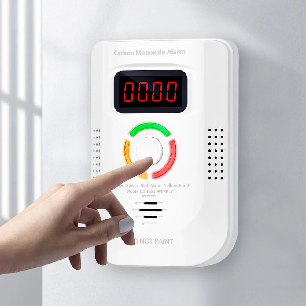 Plug-in Combustible Gas Leak Detector Monitor Sound Light Warning CO Leak Detector Combustible Gas Smoke Alarm for Kitchen Home
