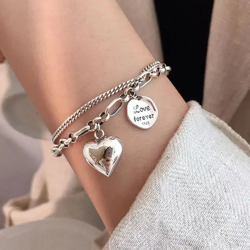 Silver Color Stainless Steel Colorfast Bracelets Skyful Star Bracelet Set for Women Fashion Light Luxury Jewelry Gifts Wholesale