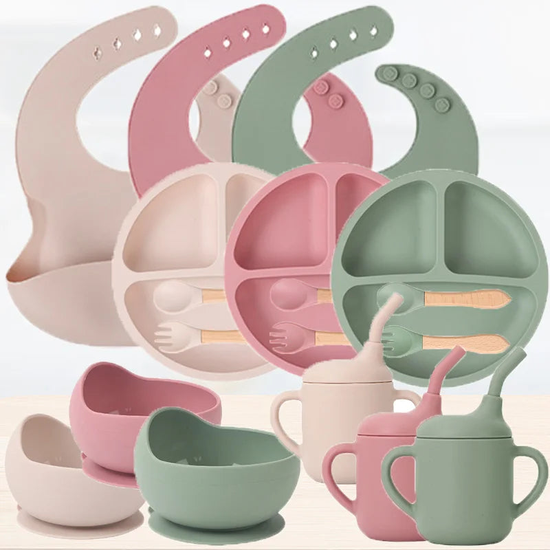 EtherealBe Children's Silicone Tableware Set - 8 Pieces