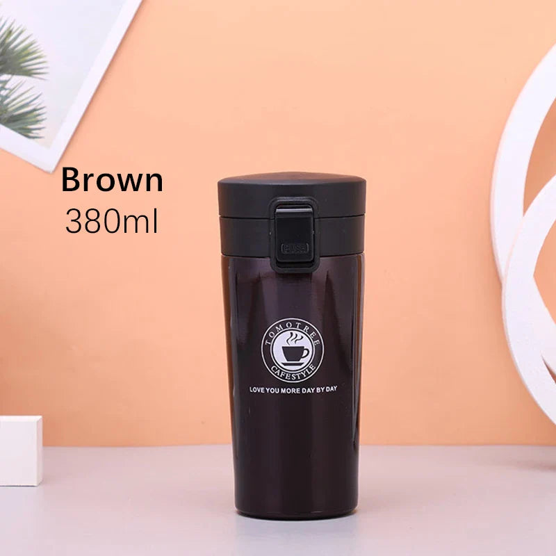 500ml water bottle Thermos Coffee Mug Double Wall Stainless Steel Tumbler Vacuum Flask Bottle Thermo  Travel Free Shipping