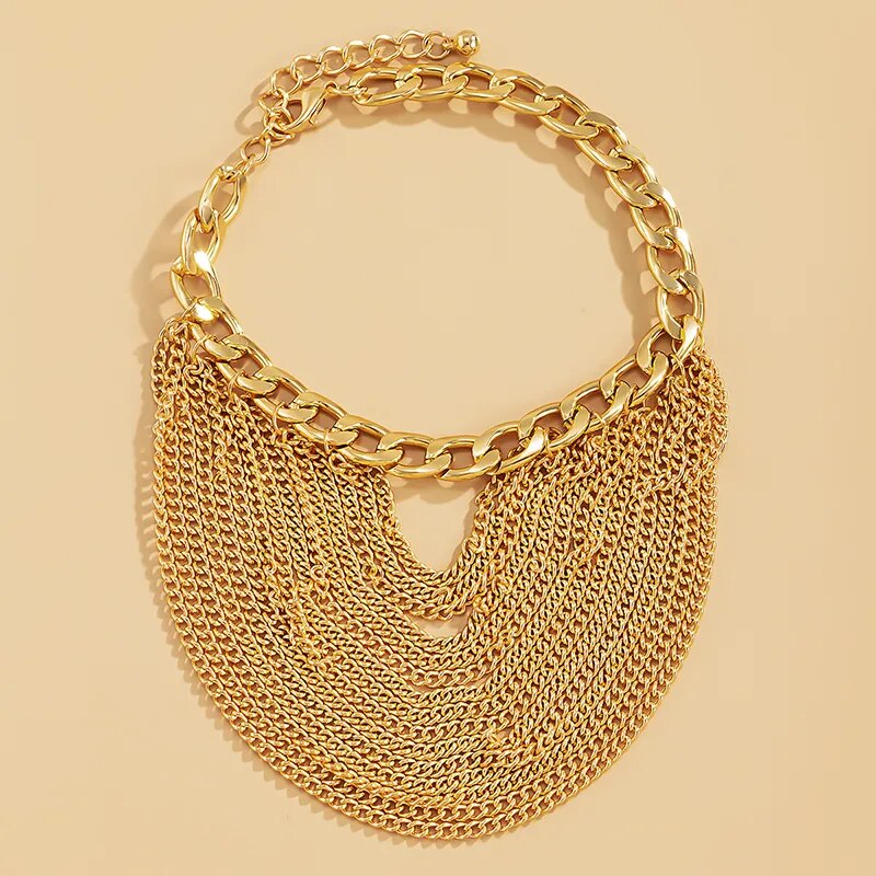 New 1 PC Multilayer Link Chain Tassel Anklets for Women Bracelet on the Leg Decoration on Foot Sandals Beach Accessories