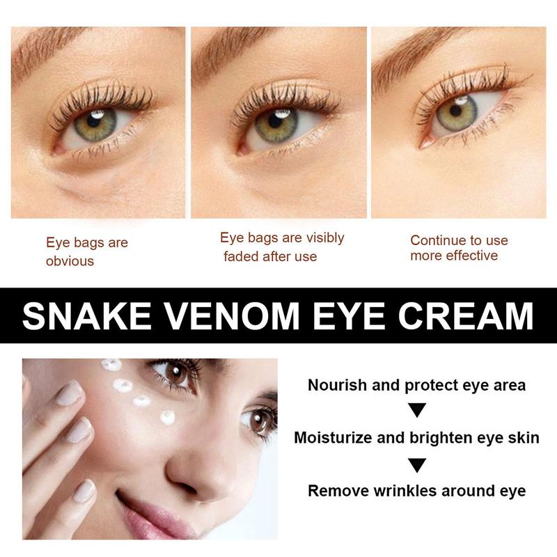 30ml Snake Venom Peptide Eye Cream Deep Moisturizing Nourishing Removal Eye Bags Cream Anti-Puffiness Eye Care for Men Women