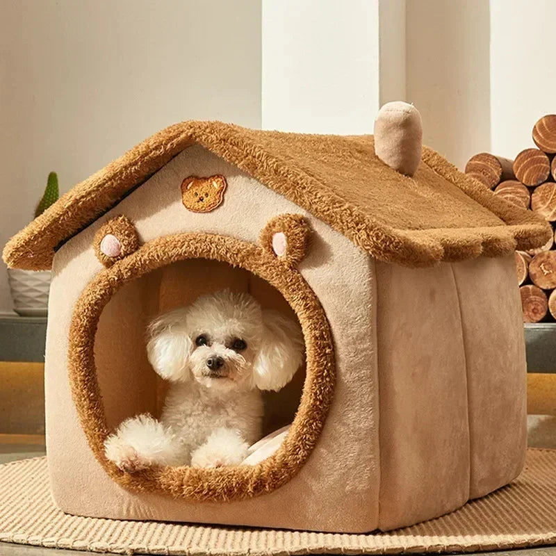 Folding houses for small and medium sized dogs and cats.
