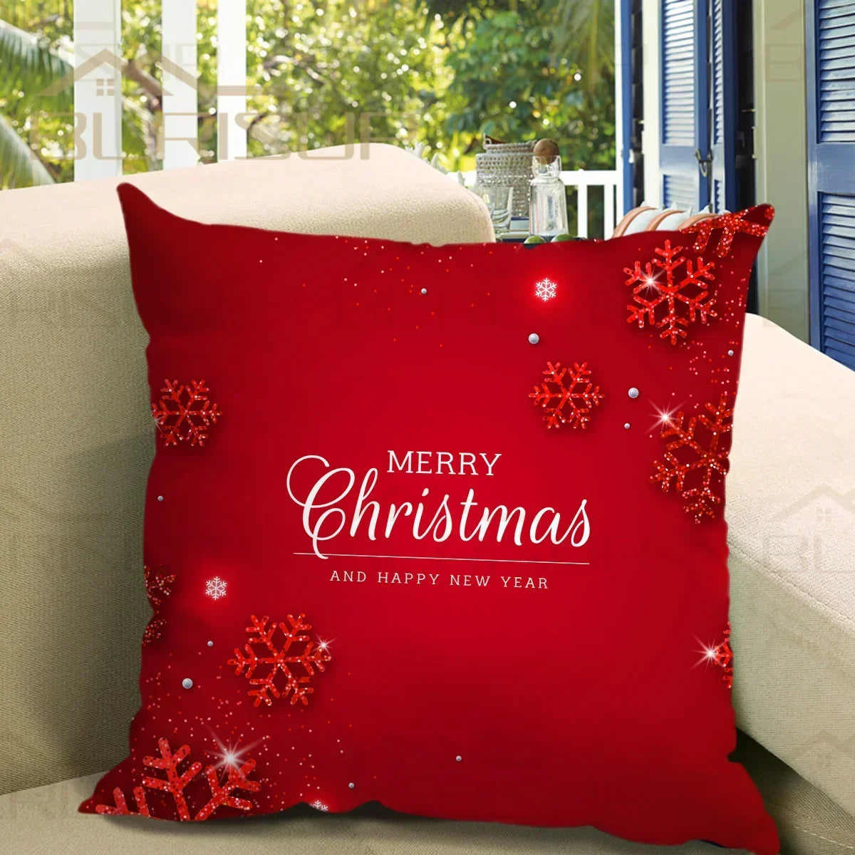 Bedroom Living Room Home Decor Merry Christmas Cushion Cover Pillowcase Christmas Ornament Home New Year Gifts