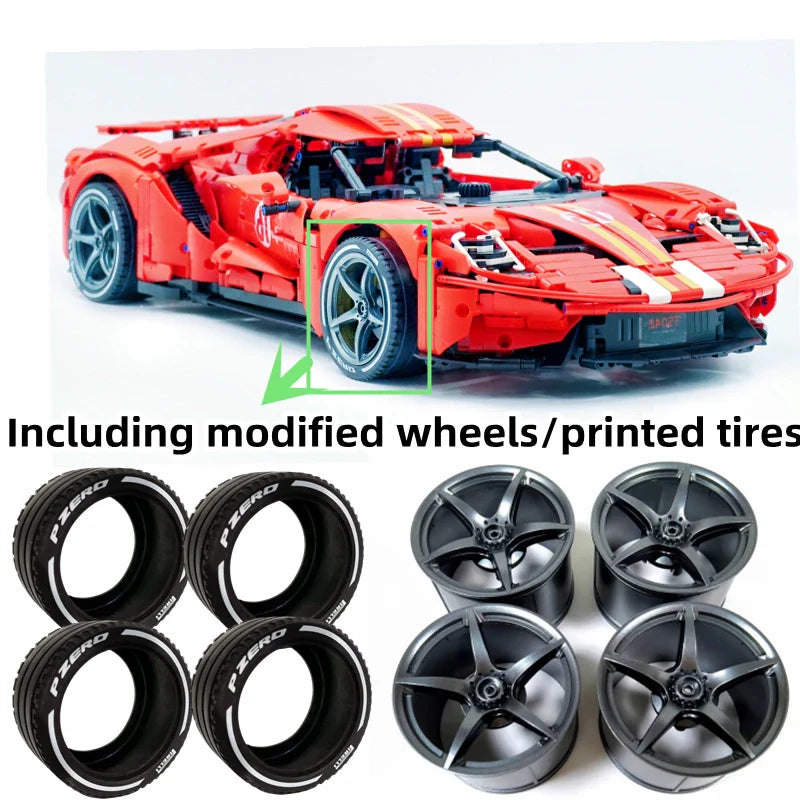 IN STOCK MOC NO.16 GT Super Sport Car 3056pcs 1:8 Model Racing High-tech Technology Building Blocks Bricks Toys FordD