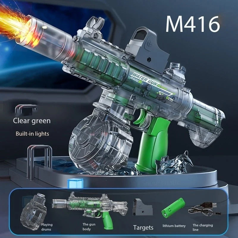 Electric Water Guns For Adults Powerful Squirt Water Large Capacity Automatic Continuous Water Gun Summer Outdoor Toys for Kid