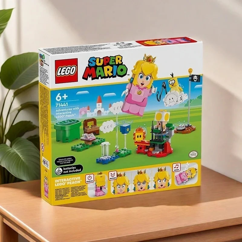 71441 LEGO Adventures with Interactive LEGO  Peach ,Super Mario Playset for Kids, Yellow Toad Figure