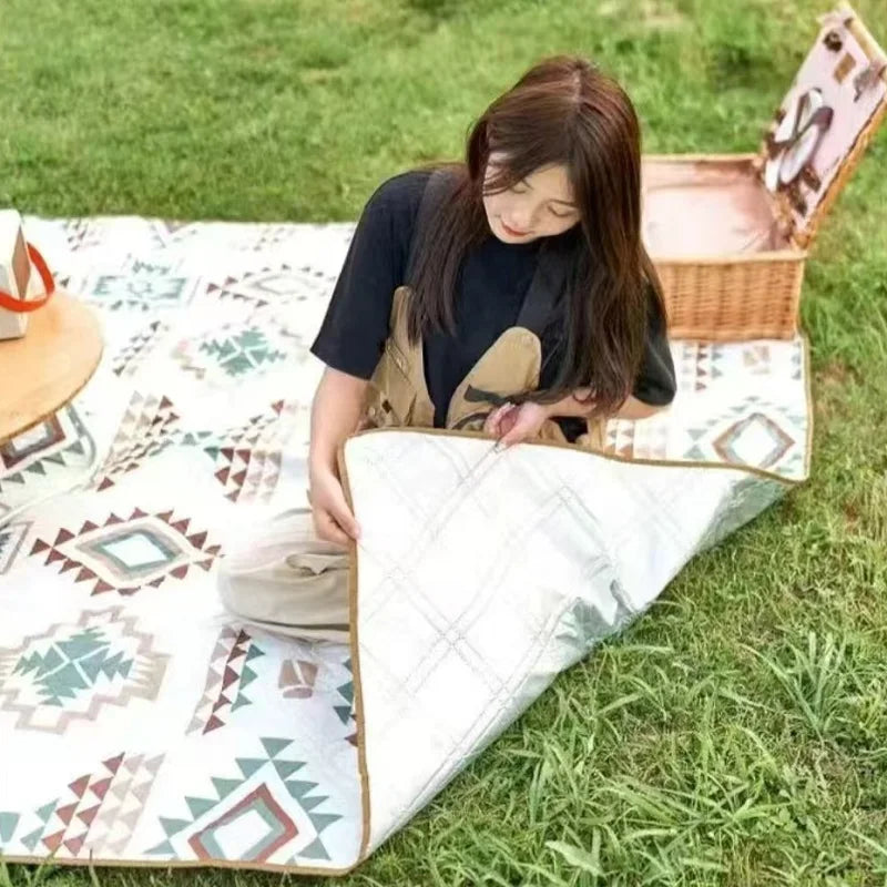 Camping Mat Outdoor Portable Ultra-light Waterproof Picnic Blanket Nature Hike Car Travel Tent Mat Beach Equipment Supplies