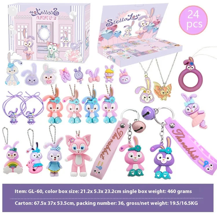 2024 Trendy Kuromi Doll Poke Hello Kitty Pendant Keychain Pendant Sanrio Hole Blind Box Christmas Children’s Lottery Toy