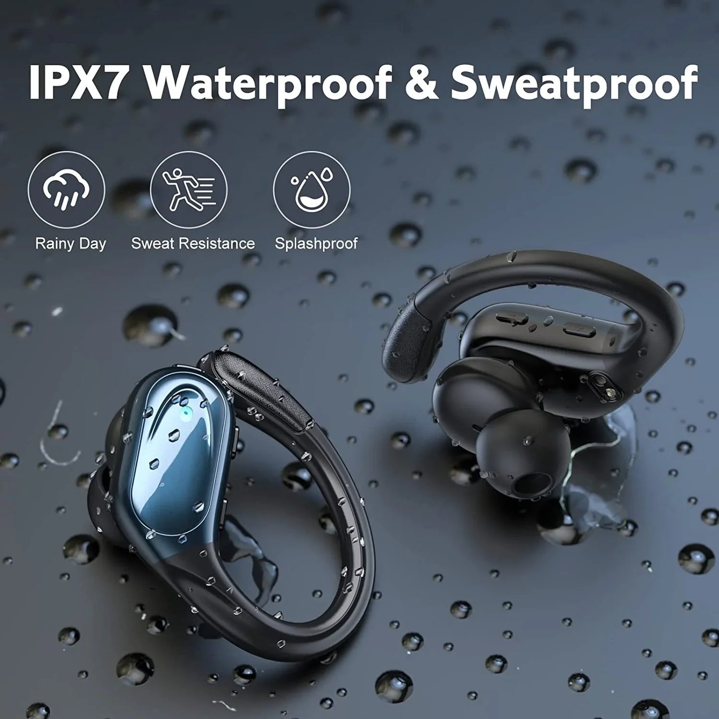 BX17 Bluetooth Earphones Tws Ear Hook Bluetooth 6.0 Running Sports Stereo Buttons Control With Microphone Wireless Headphones