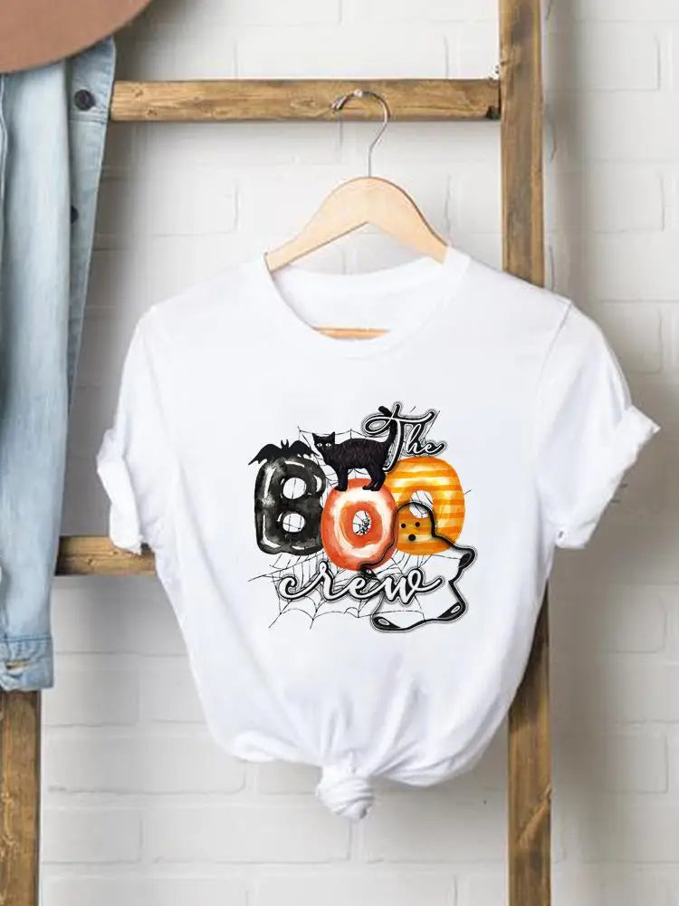 Bee Trend Style Cute Tees Clothes Halloween Thanksgiving Fall Autumn Style T Ladies Clothing Women Graphic Print T-shirts