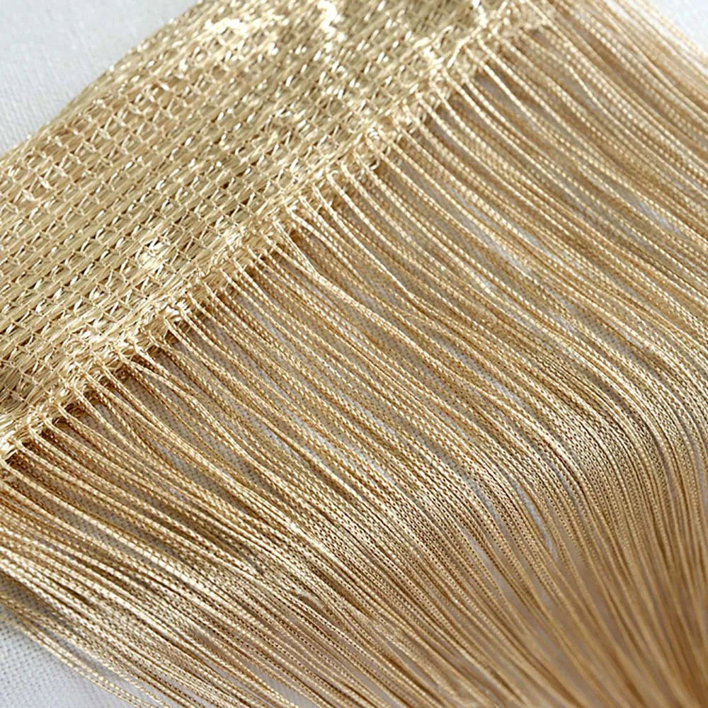 50cm X 200cm Thread Curtains Screen Ribbon String Divider Blind.