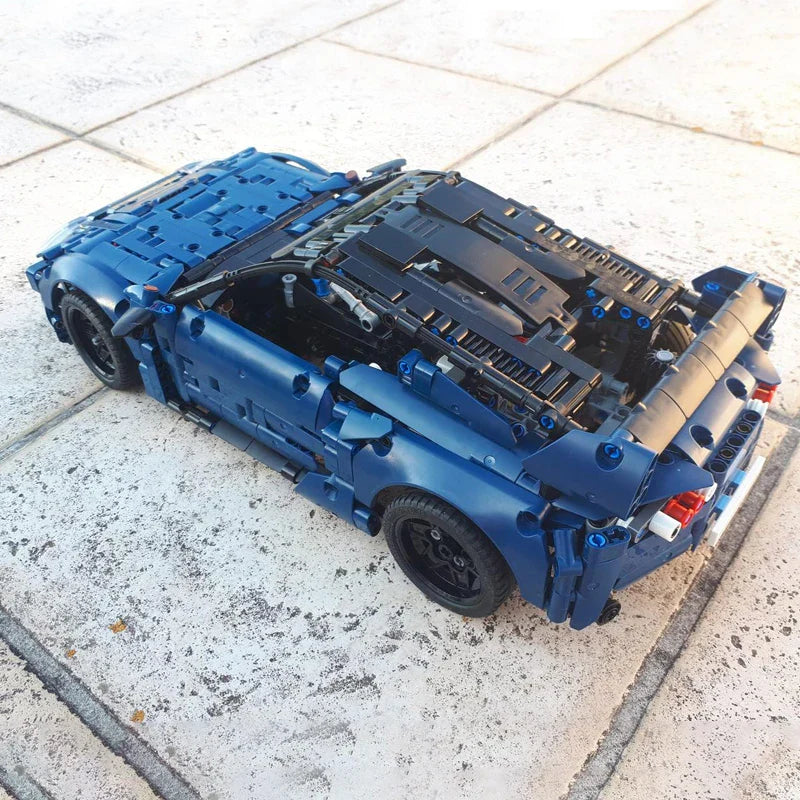 MOC Supra MK4 Super Sports Car Model Building Blocks DIY Technical Vehicle Assemble Bricks Children Toy Christmas Gift 42154-B