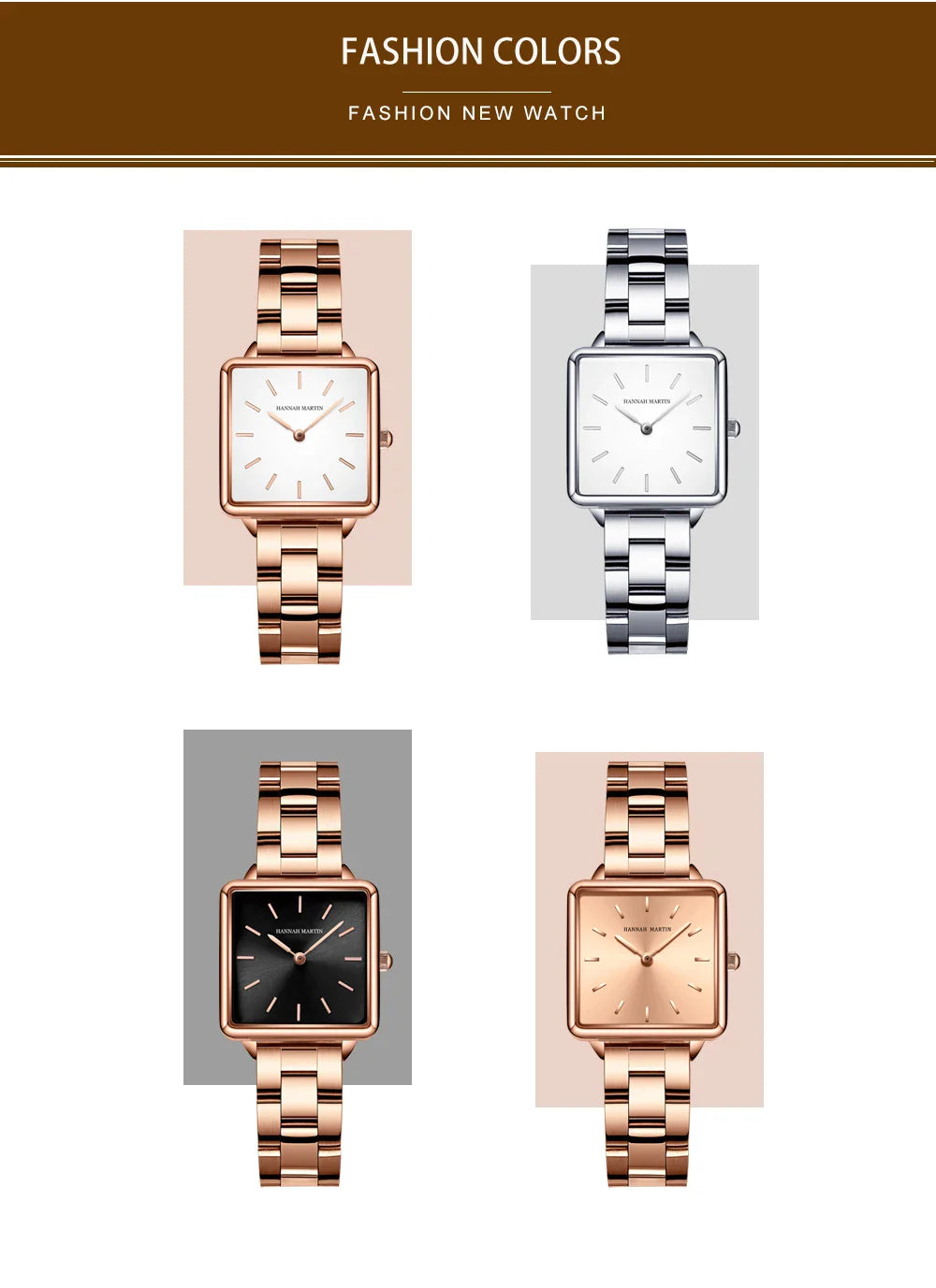Simple Design Stainless Steel Strap Quartz Machine Core 3ATM Waterproof Wrist Watch Multifunctional Dropshipping Women's Watches