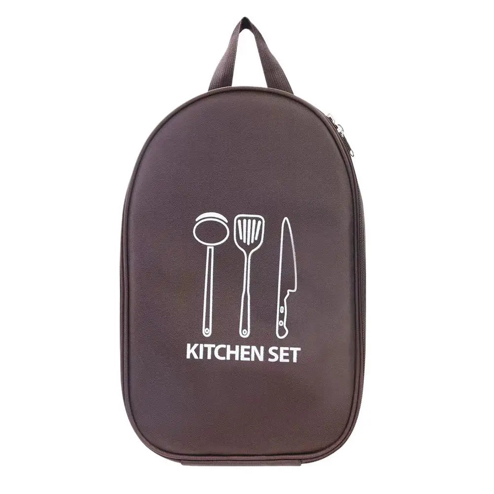 Camping Kitchen Utensil Organizer Bag,Waterproof Travel Storage Pouch for Cooking Tool,Organizer Pouch for Outdoor Cooking Tools