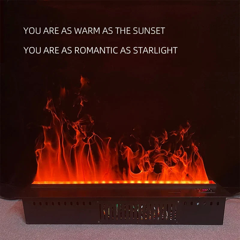 Electric Water Vapor Atomized Fireplace Customized Room TV Stand Decoration Humidifier 3D Vapour Fog Steam Flame Indoor