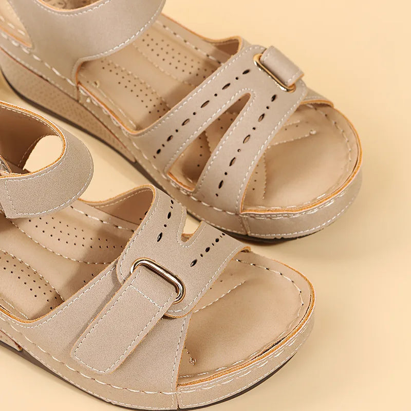 Women Sandals Soft Stitching Ladies Sandals Comfortable Flat Sandals Women Open Toe Beach Shoes Woman Footwear Sandalias Treking
