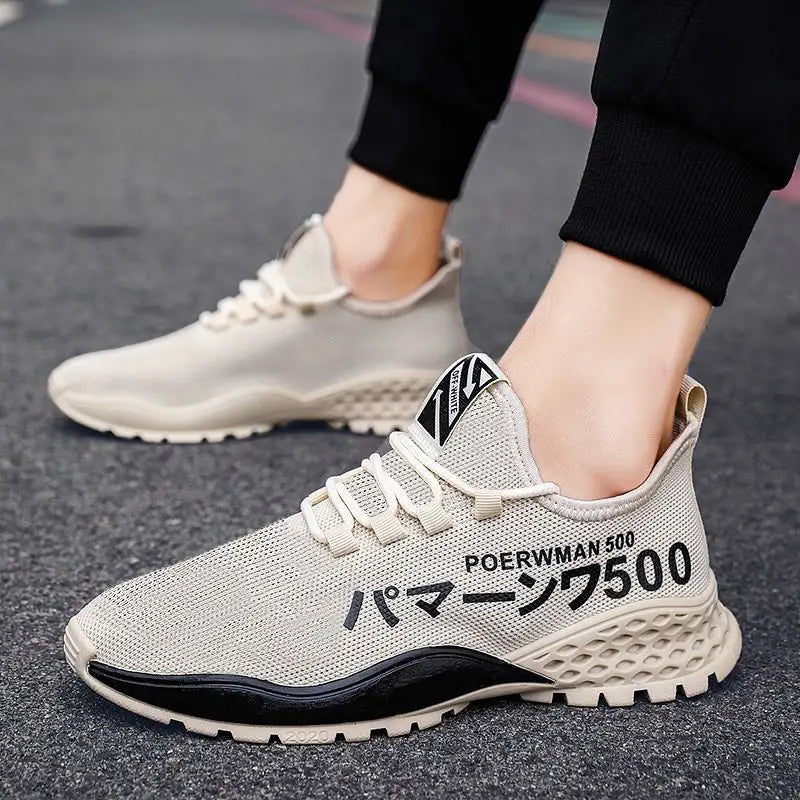 Men's Lightweight Mesh Breathable Casual Sports Shoes Summer Soft Sole Comfortable Outdoor Running Shoes Youth Sneakers Zapatos
