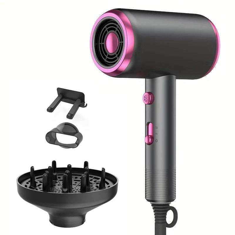 5 in 1 Professional Hair Dryer Powerful with Hot and Cold Air Functionality Thermostatic Electric Hair Drye for Smooth Hair Tool