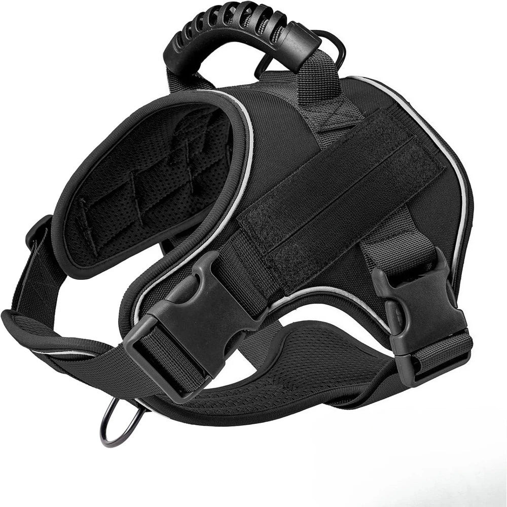 Explosion-Proof Tactical Dog Harness - Training and Outdoor Activity Vest for Doberman Pinschers and Small/Medium/Large Breeds
