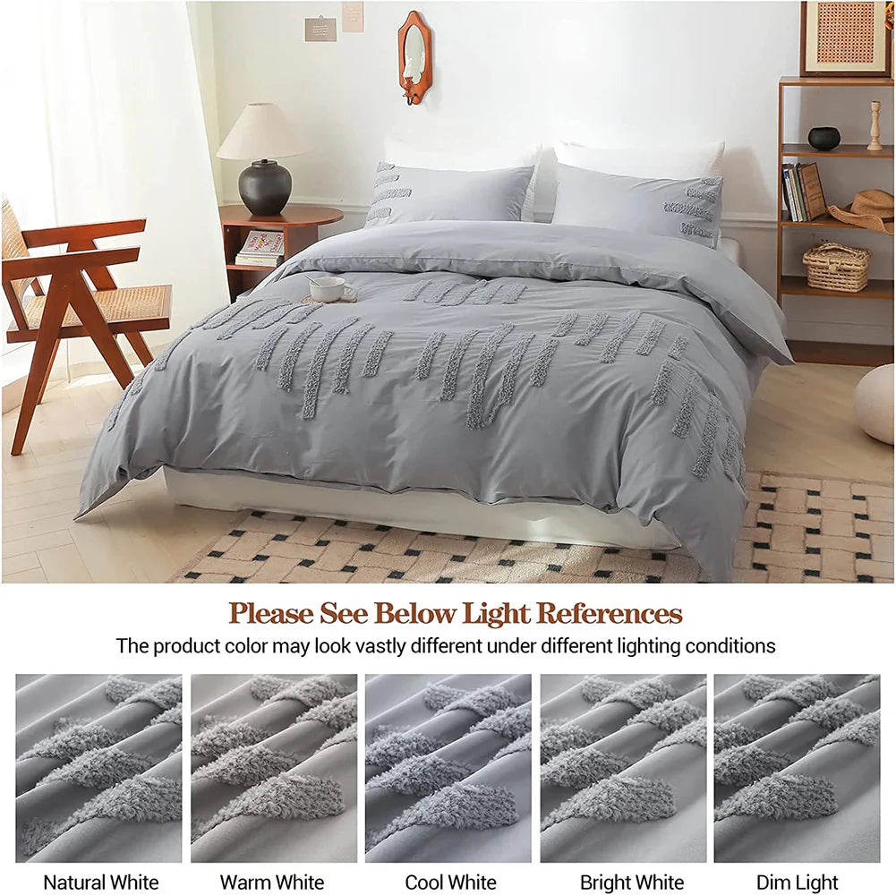 100% Cotton 3Pcs Complete Bedding Set
