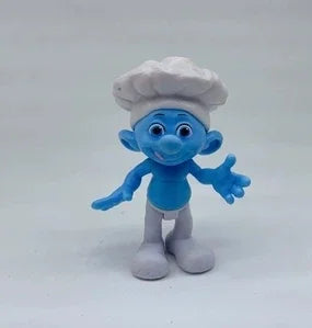Children Play House Toy Smurf Mushroom House Doll Articulated Movable Nostalgic Animated Hand Puppet Ornaments Nostalgic Toy