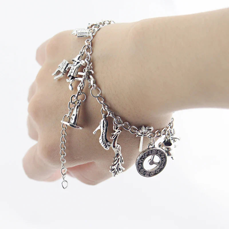 Fashion Wicked Charm Bracelet Wicked the Musical Bangle Jewelry Defy Gravity Elphaba Glinda Crystal Beads Bracelets ﻿
