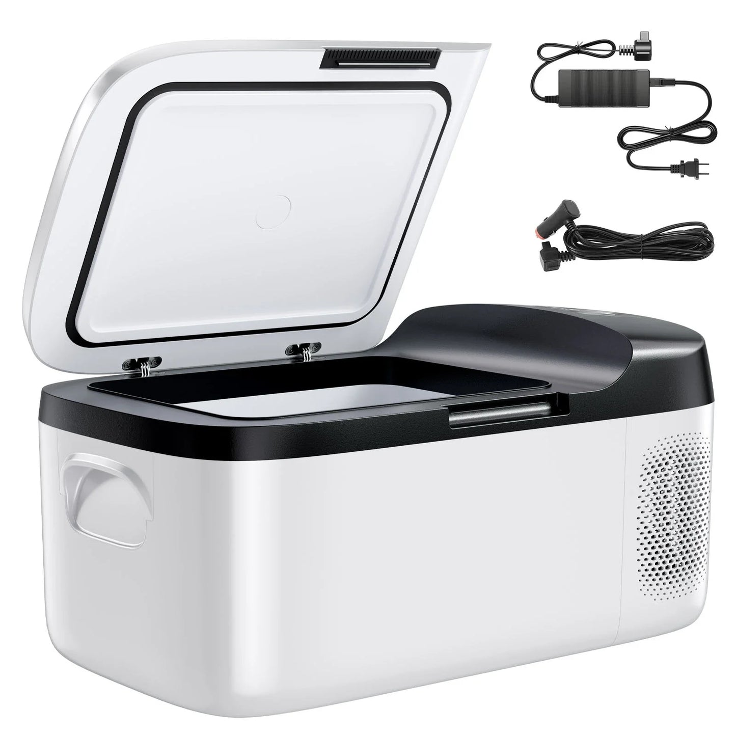 SucceBuy Car Refrigerator DC 12/24V AC100-240V Compressor Electric Cooler -4°F to 68°F Fridge with APP Control 16/21/23QT for RV
