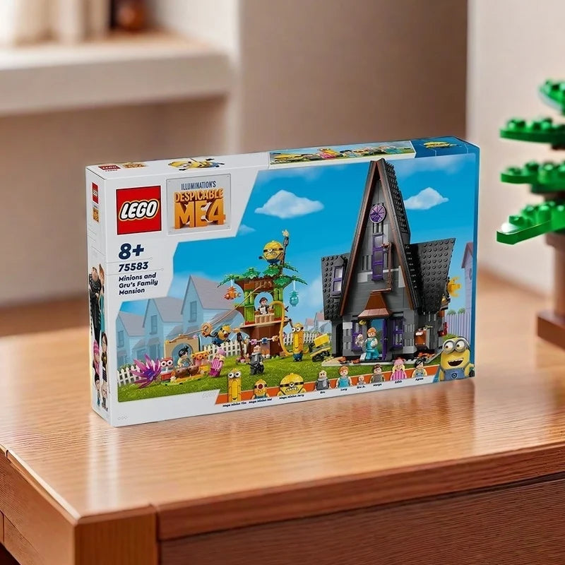 75583 LEGO Minions and Gru's Family Mansion,Fun Despicable Me Toy, Creative Gift for Boys and Girls Aged 8 and Up