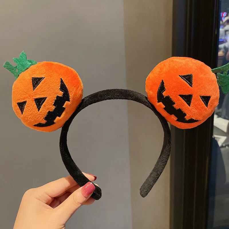 Halloween Party Decoration Funny Pumpkin Cloth Headband Ghost Festival Gifts Happy 2023 Halloween Costume For Kids Girl Headwear