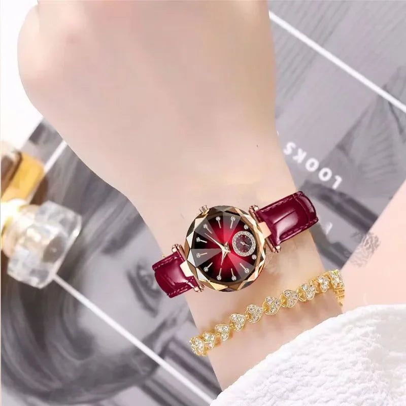 Luxury Woman Wristwatch Elegant Waterproof Stainless Steel Watch for Ladies Dress Diamond Quartz Women's Watches Reloj Часы 손목시계