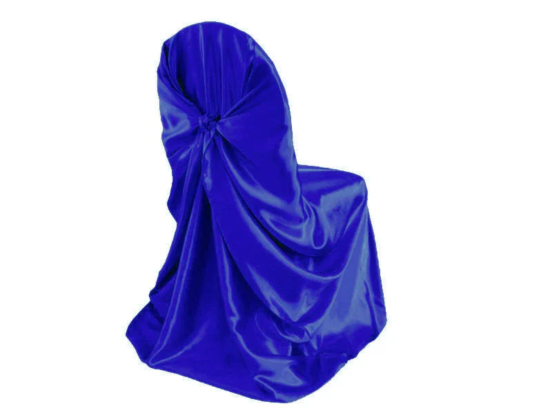 BITFLY Self Tie Satin Chair Covers Wedding Banquet Party Decoration Annual Dinner Supplies Universal Home Decor
