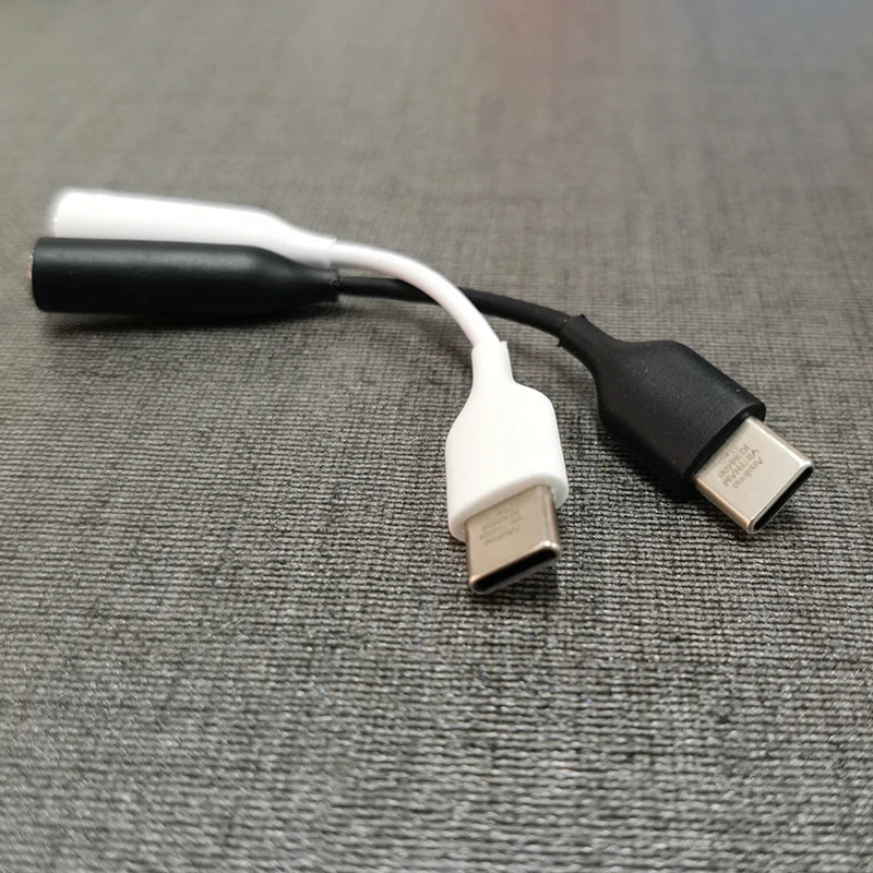 For Samsung Type C 3.5 Jack Earphone Cable USB C to 3.5mm AUX Headphones Adapter Galaxy S24 S23 S22 S21 S20 Z Flip Fold 6 5 4 3