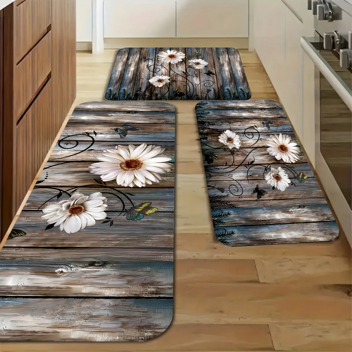 VIKAMA Kitchen Floor Mats, Entrance Door Mats, Laundry Room Long Carpets, Corridor ,Passageway Floor Mats, Home Decorations.