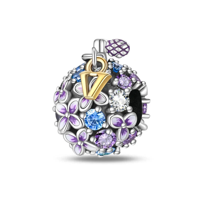 Romantic Pink Crown Perfume Bottle Charms Beads Bracelets Fine Jewelry