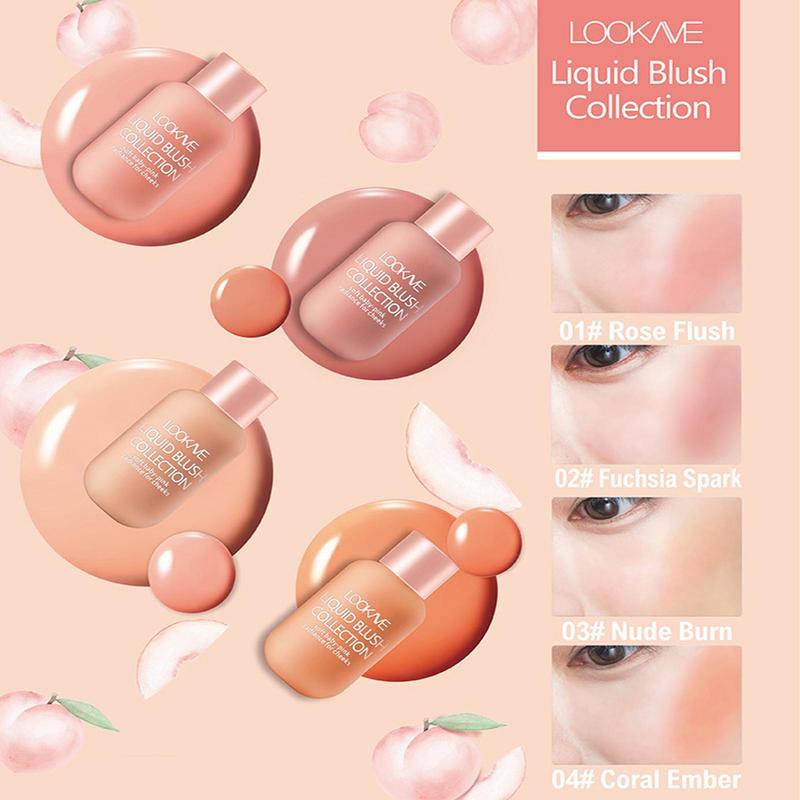 Liquid Blush Soft Cream Blush Makeup Milk Tea Micro-Shimmer Brightening Lasting Cream Blush Long Lasting Lightweight Natural