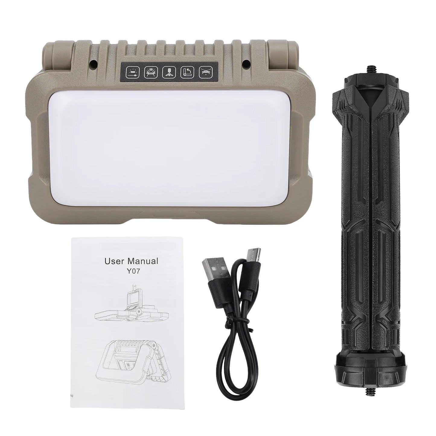 Camping Lantern Multifunctional Foldable Camping Lanterns with 5 Lighting Modes Rainproof Camping Lamp for Outdoor Hiking